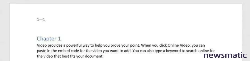 Cómo combinar números de capítulo y página en Word - Software | Imagen 6 Newsmatic