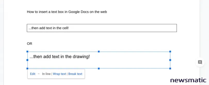 Cómo insertar un cuadro de texto en Google Docs: dos métodos diferentes - Software | Imagen 3 Newsmatic