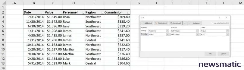 Cómo crear un orden personalizado cuando el orden regular no funciona en Excel - Software | Imagen 1 Newsmatic