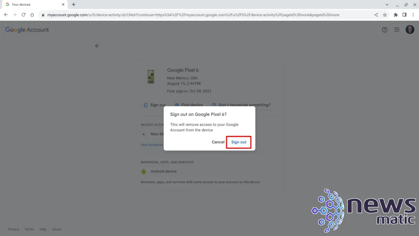 Cómo revisar los dispositivos conectados a tu cuenta de Google - Seguridad | Imagen 3 Newsmatic