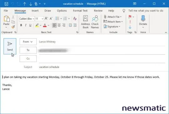 Cómo eliminar un mensaje enviado en Microsoft Outlook - Software | Imagen 1 Newsmatic