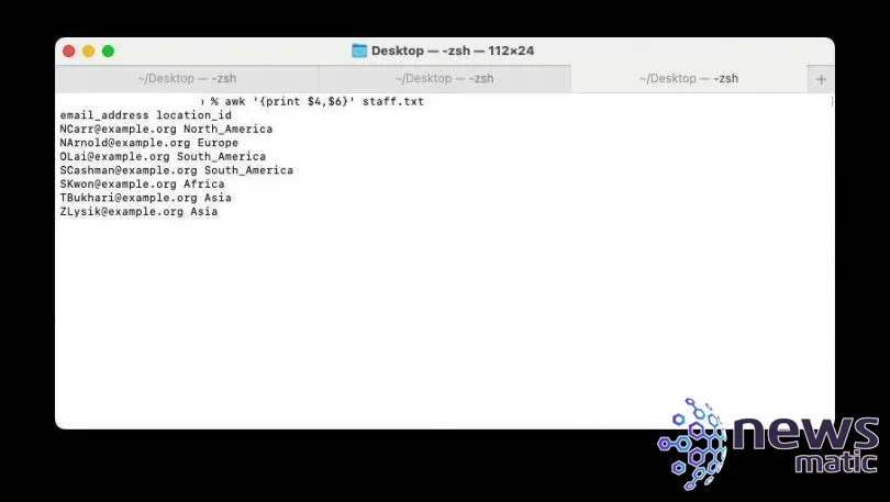 Aprende a utilizar el comando awk en Linux y macOS para manipular datos de forma eficiente - Desarrollo | Imagen 4 Newsmatic