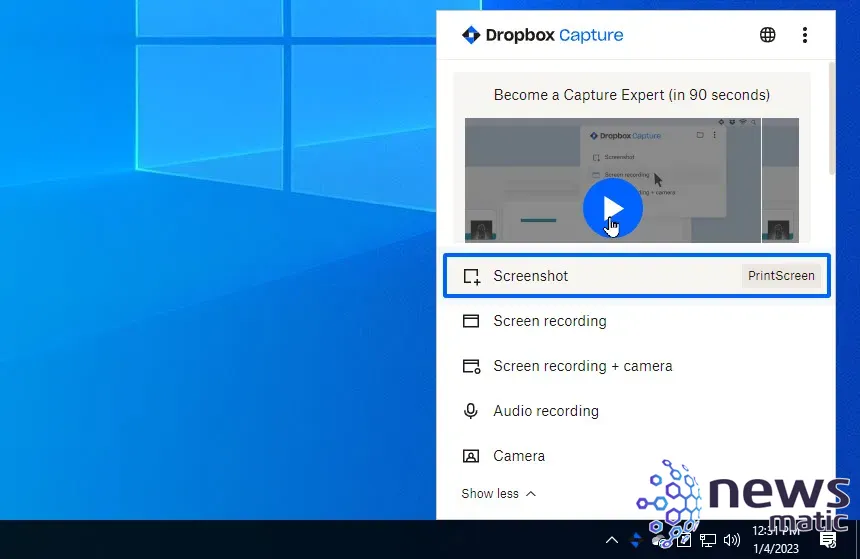 Cómo usar Dropbox Capture para compartir grabaciones de video y audio - Nube | Imagen 2 Newsmatic