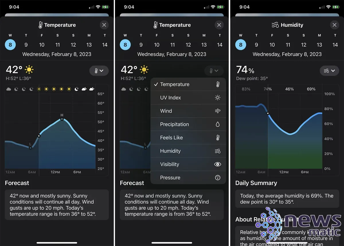 Cómo usar la aplicación de clima de Apple en tu iPhone - Móvil | Imagen 5 Newsmatic
