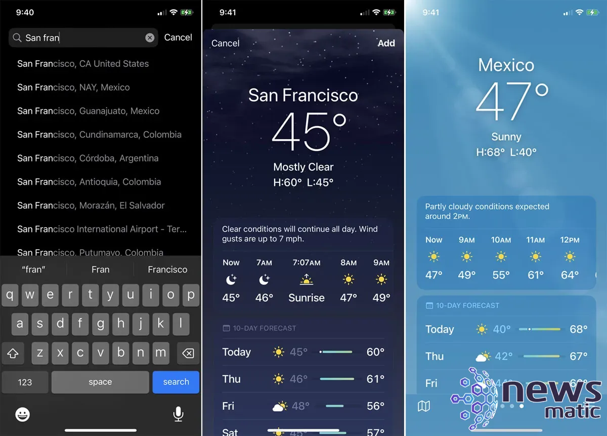 Cómo usar la aplicación de clima de Apple en tu iPhone - Móvil | Imagen 8 Newsmatic