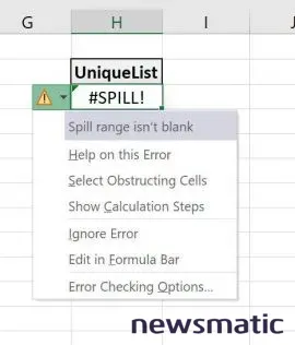 Qué es el rango de derrame en Excel y cómo solucionar errores - Software | Imagen 2 Newsmatic