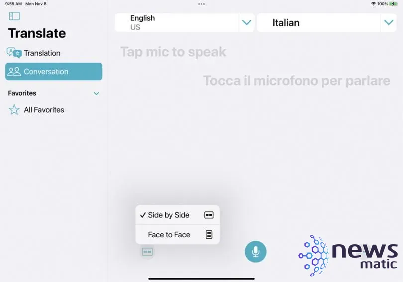 Cómo utilizar la aplicación de traducción de Apple para conversaciones en diferentes idiomas - Software | Imagen 4 Newsmatic