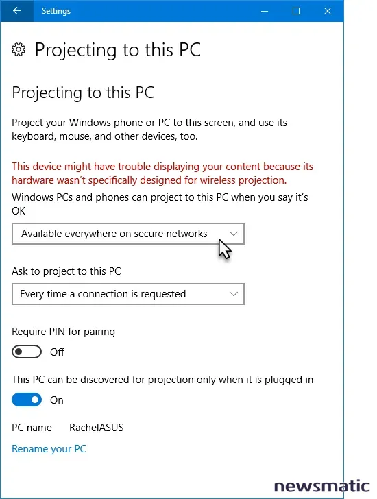 Cómo configurar una conexión inalámbrica de varios monitores en Windows 10 - Software | Imagen 3 Newsmatic