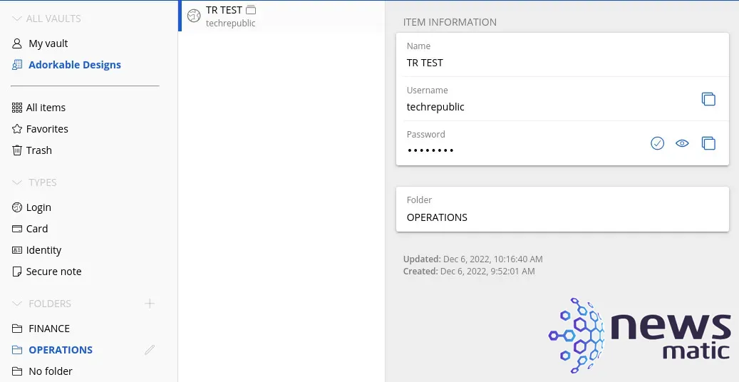 Cómo utilizar la función de carpetas en Bitwarden para organizar contraseñas - Seguridad | Imagen 6 Newsmatic