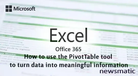 Cómo utilizar la herramienta PivotTable de Excel para analizar y organizar tus datos - Software | Imagen 1 Newsmatic