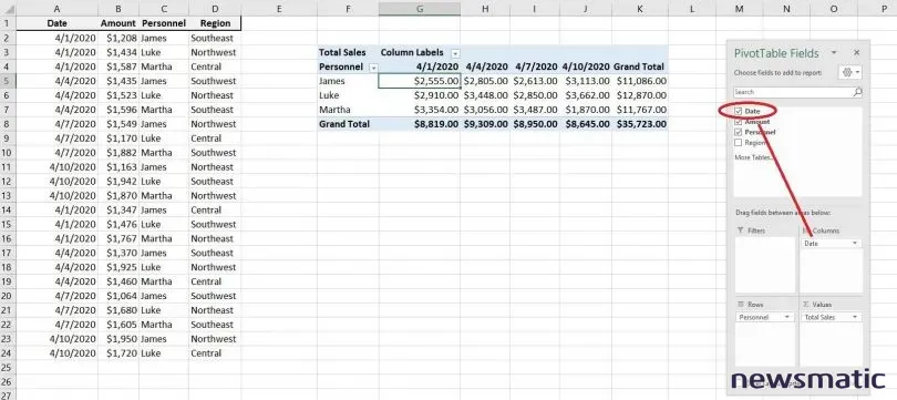 Cómo utilizar la herramienta PivotTable de Excel para analizar y organizar tus datos - Software | Imagen 2 Newsmatic