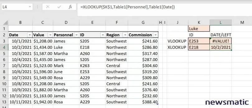 XLOOKUP() vs VLOOKUP(): Comparación de funciones de búsqueda en Excel - Software | Imagen 1 Newsmatic