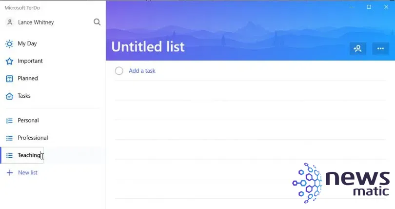 Cómo usar Microsoft To-Do: Guía completa para organizar tus tareas - Software | Imagen 2 Newsmatic