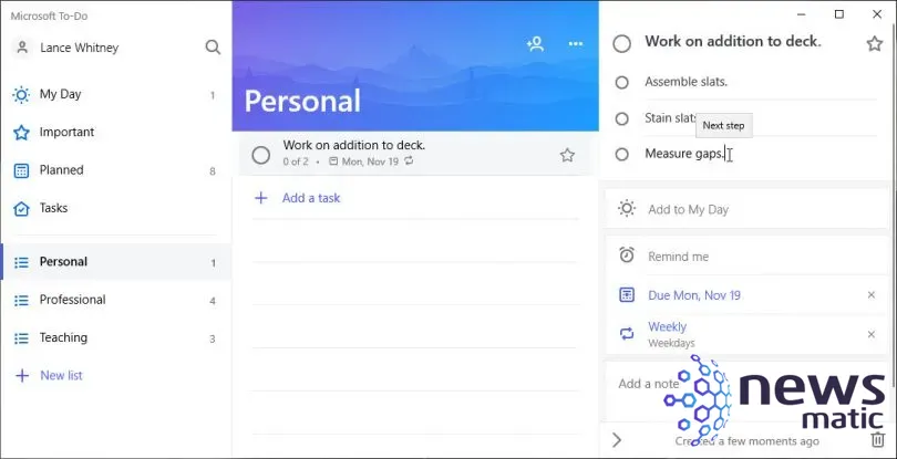 Cómo usar Microsoft To-Do: Guía completa para organizar tus tareas - Software | Imagen 5 Newsmatic