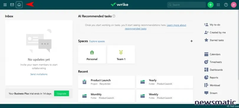 Cómo empezar con Wrike: guía paso a paso para crear proyectos y tareas - Software | Imagen 2 Newsmatic