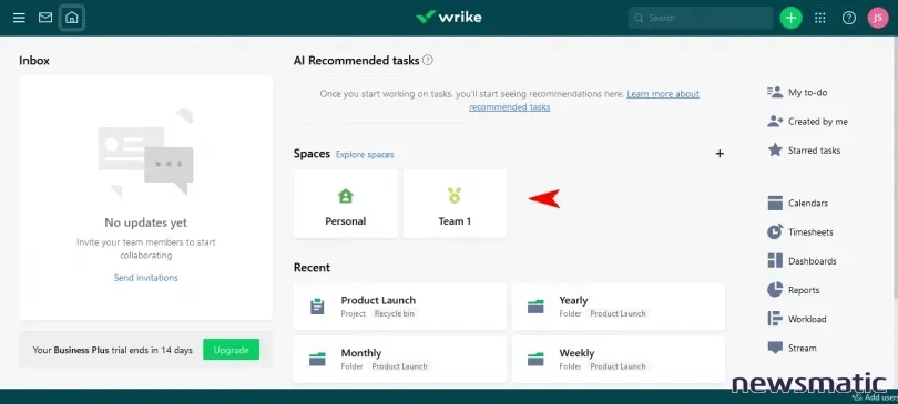 Cómo empezar con Wrike: guía paso a paso para crear proyectos y tareas - Software | Imagen 3 Newsmatic