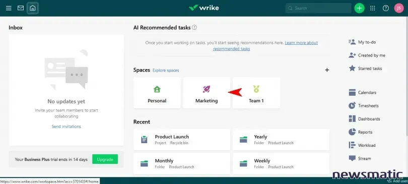 Cómo empezar con Wrike: guía paso a paso para crear proyectos y tareas - Software | Imagen 6 Newsmatic