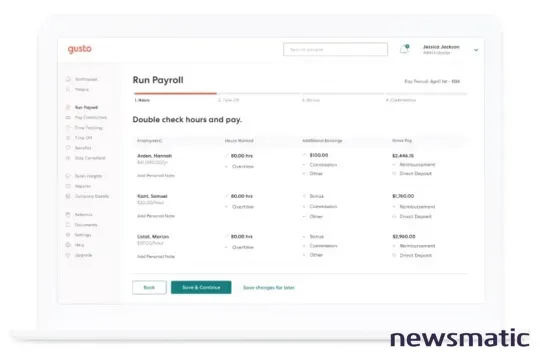 Comparación de Square Payroll y Gusto: Cuál es la mejor solución de nómina para tu organización - Nóminas | Imagen 4 Newsmatic