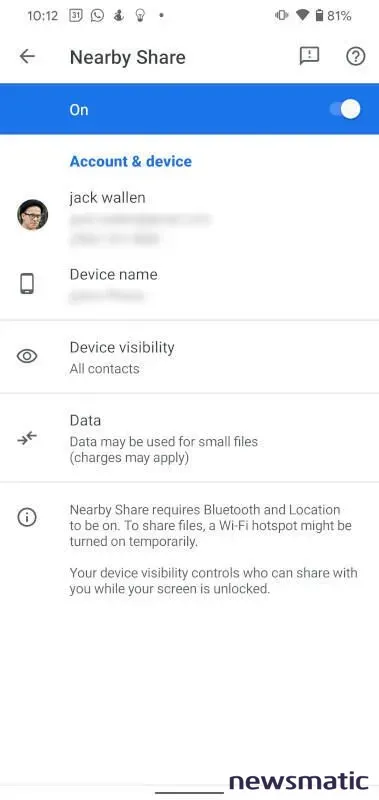 Cómo compartir aplicaciones con Nearby Share en Android - Móvil | Imagen 1 Newsmatic