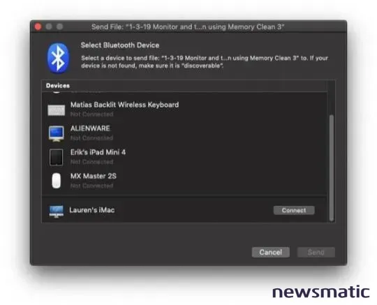 Cómo enviar un archivo a otro usuario de Mac utilizando Bluetooth File Exchange - Software | Imagen 3 Newsmatic