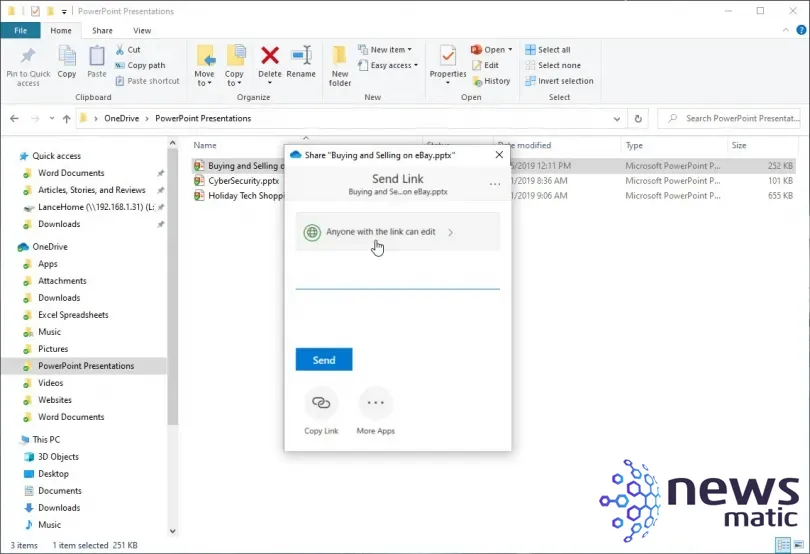 Cómo compartir archivos desde Microsoft OneDrive - Software | Imagen 3 Newsmatic