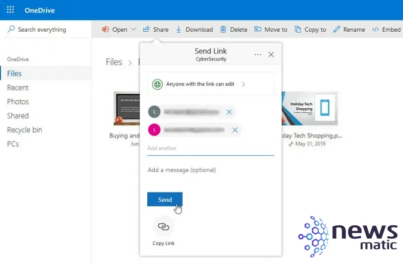 Cómo compartir archivos desde Microsoft OneDrive - Software | Imagen 9 Newsmatic