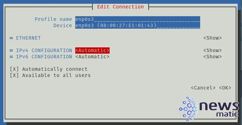 Cómo configurar una dirección IP estática en Rocky Linux 9 - Desarrollo | Imagen 3 Newsmatic