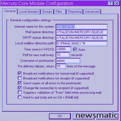 Cómo configurar el sistema de transporte de correo Mercury/32 - Redes | Imagen 2 Newsmatic