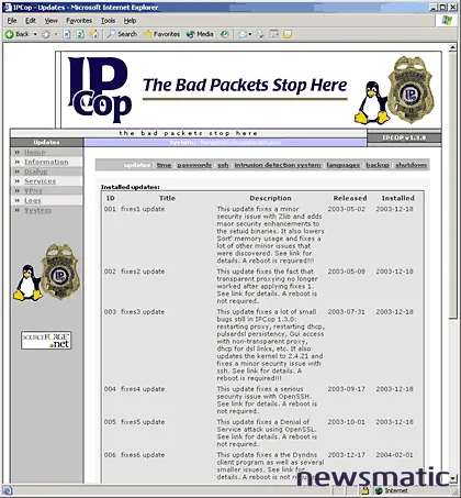 Configuración y monitoreo de IPCop: una guía completa para administrar tu firewall Linux - Seguridad | Imagen 6 Newsmatic
