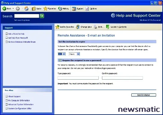 Cómo enviar una solicitud de asistencia remota en Windows XP - Microsoft | Imagen 4 Newsmatic