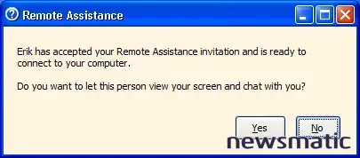 Cómo enviar una solicitud de asistencia remota en Windows XP - Microsoft | Imagen 6 Newsmatic