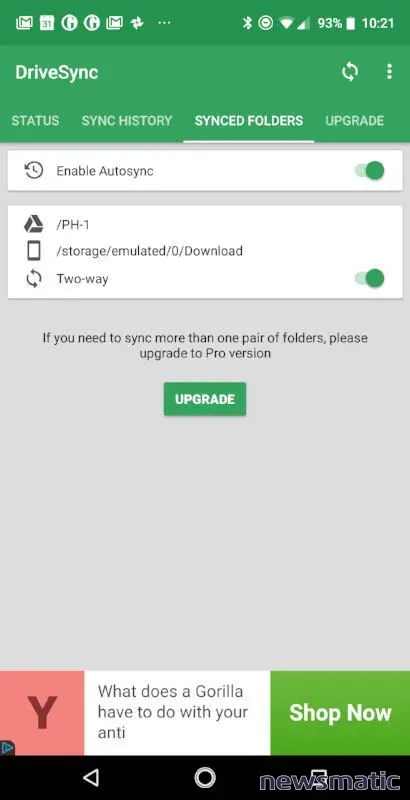 Cómo sincronizar automáticamente carpetas en Android con tu cuenta de Google Drive - Software | Imagen 5 Newsmatic