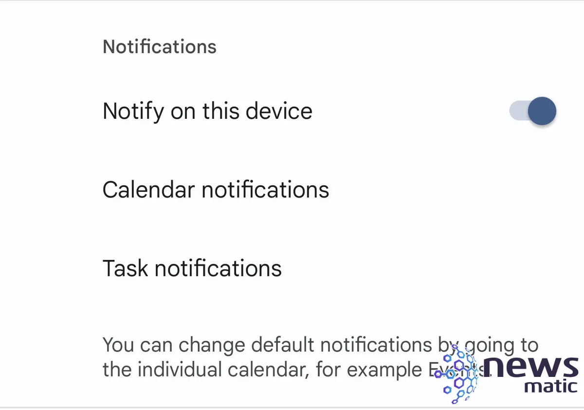 Cómo configurar las notificaciones de calendario y tareas en Android - Móvil | Imagen 5 Newsmatic