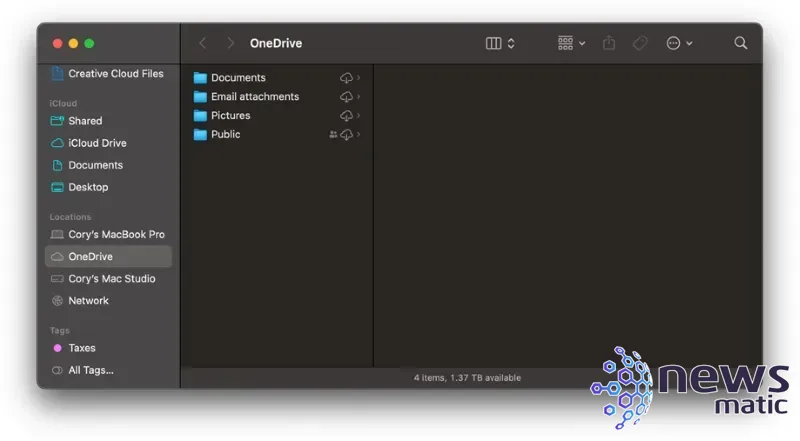 Cómo configurar OneDrive en Mac: Guía paso a paso para colaborar y almacenar documentos en la nube - Nube | Imagen 4 Newsmatic