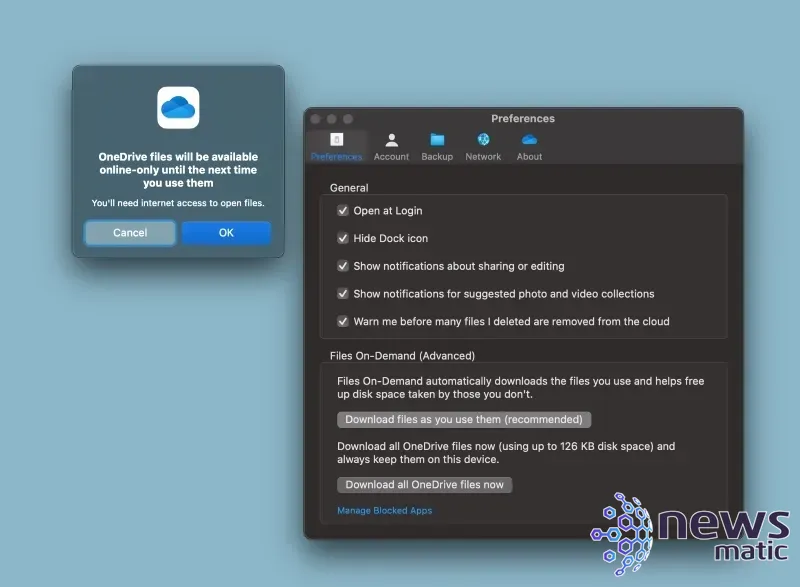 Cómo configurar OneDrive en Mac: Guía paso a paso para colaborar y almacenar documentos en la nube - Nube | Imagen 6 Newsmatic