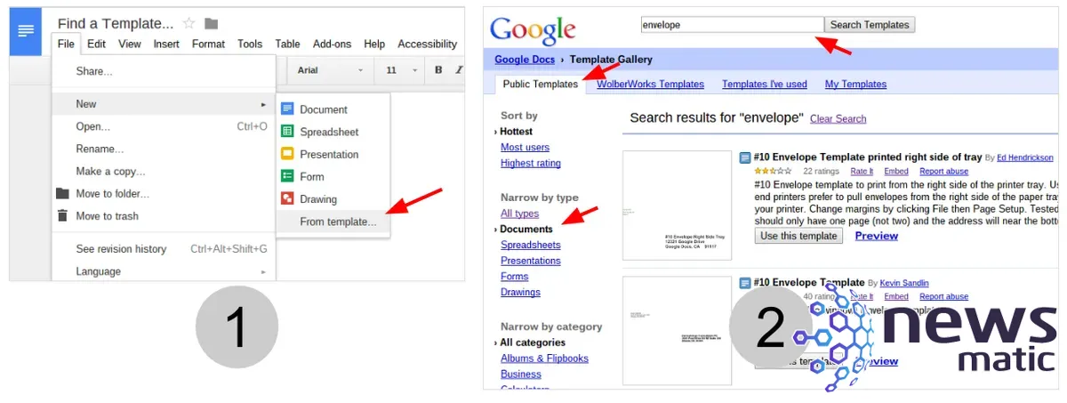3 formas de crear un sobre con Google Docs - General | Imagen 2 Newsmatic