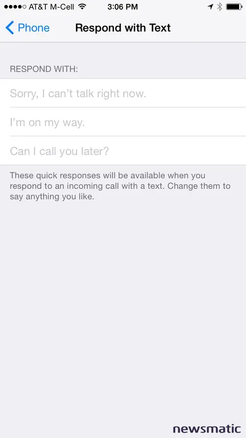 Cómo enviar mensajes de respuesta a las llamadas en tu iPhone - Apple | Imagen 1 Newsmatic