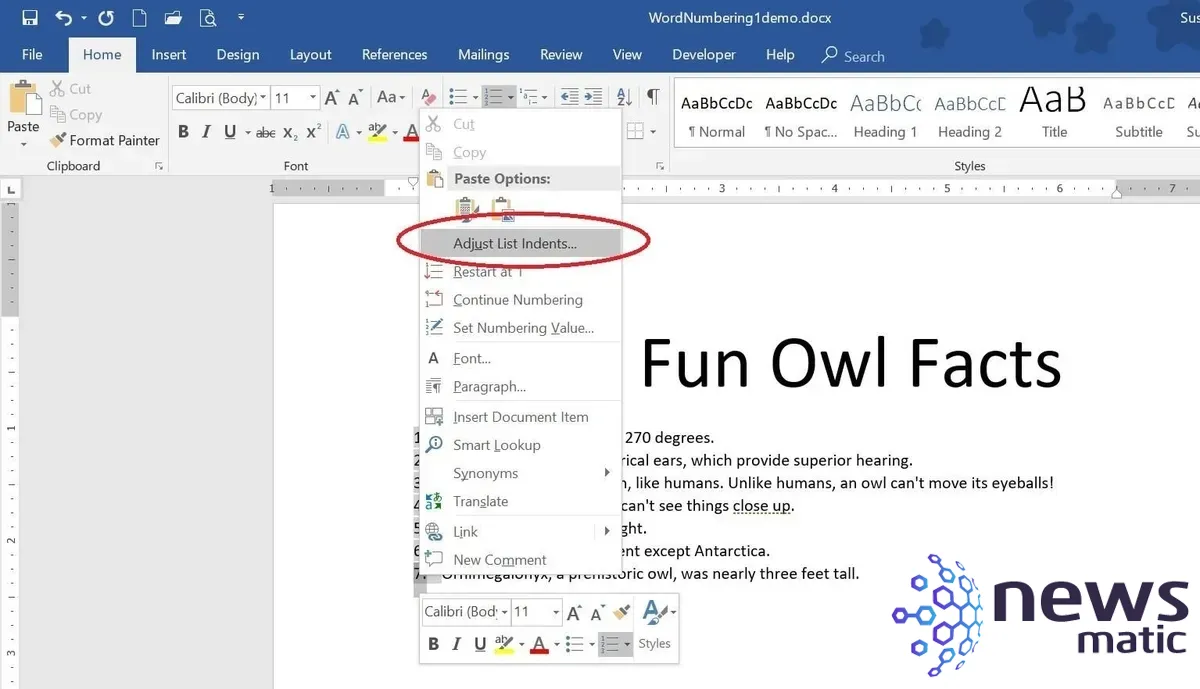 Cómo utilizar y modificar las listas numeradas en Word - Software | Imagen 4 Newsmatic