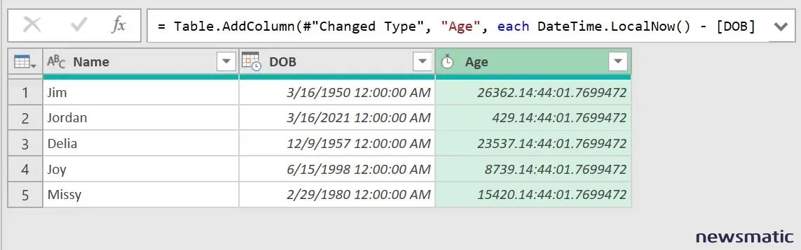 Cómo calcular la edad utilizando Excel Power Query - Software | Imagen 2 Newsmatic