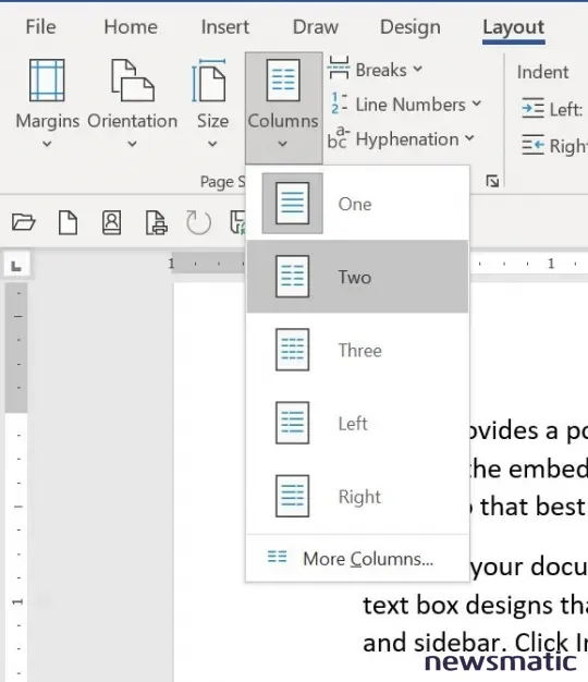 Cómo crear columnas de periódico en Microsoft Word: tutorial paso a paso - Software | Imagen 3 Newsmatic