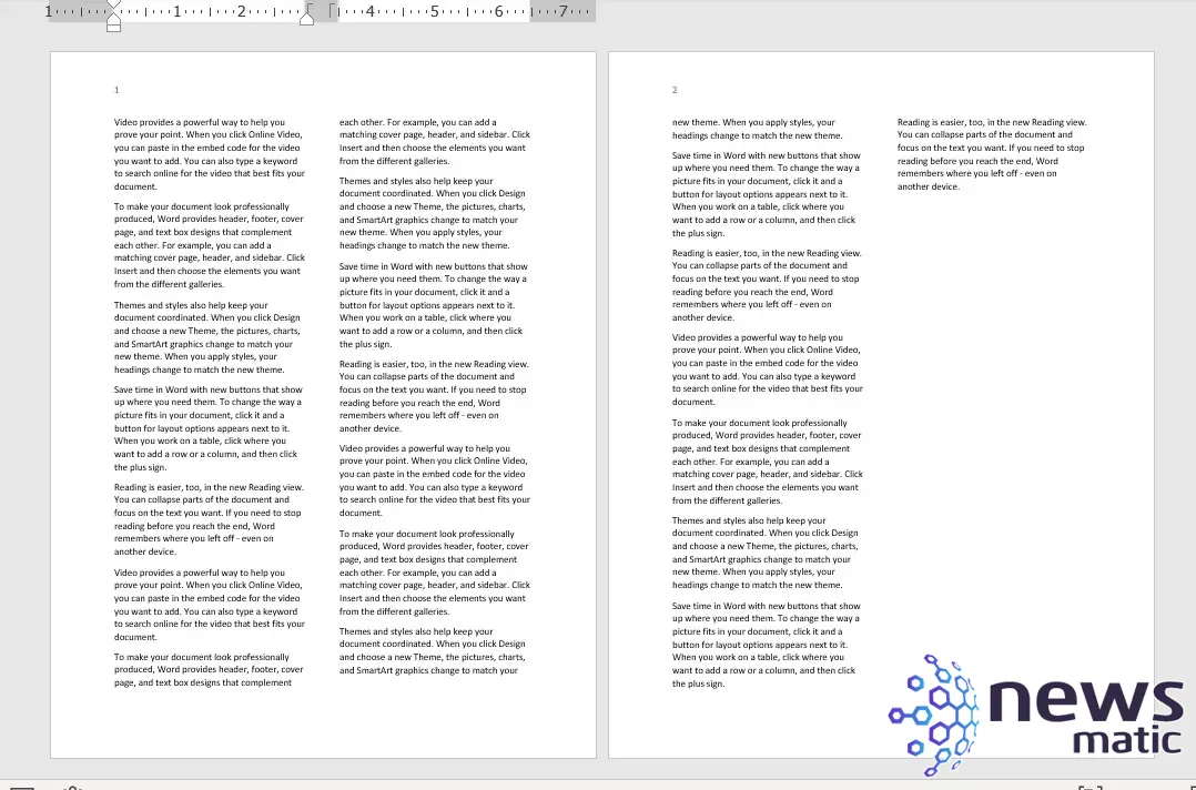 Cómo crear columnas de periódico en Microsoft Word: tutorial paso a paso - Software | Imagen 4 Newsmatic