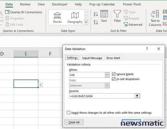 Cómo crear una lista desplegable en Excel desde otra hoja - Software | Imagen 1 Newsmatic