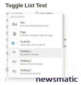 Cómo crear listas desplegables en Notion: Guía paso a paso - Software | Imagen 2 Newsmatic