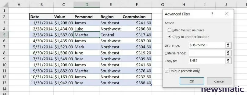 Cómo generar una lista de valores únicos en Excel: filtros avanzados y la función UNIQUE - Software | Imagen 1 Newsmatic