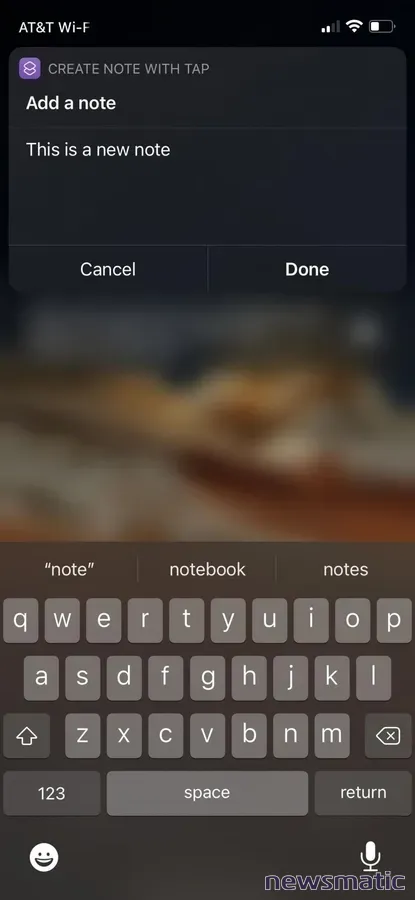 Cómo crear notas desde cualquier lugar en iOS 14 con los atajos de Apple - Móvil | Imagen 3 Newsmatic