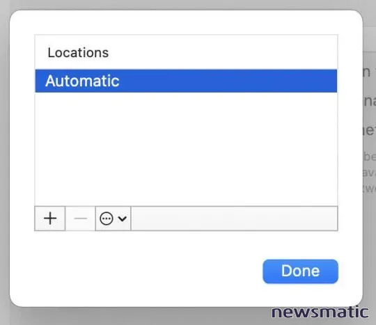 Cómo crear y configurar ubicaciones de red en macOS - Móvil | Imagen 2 Newsmatic