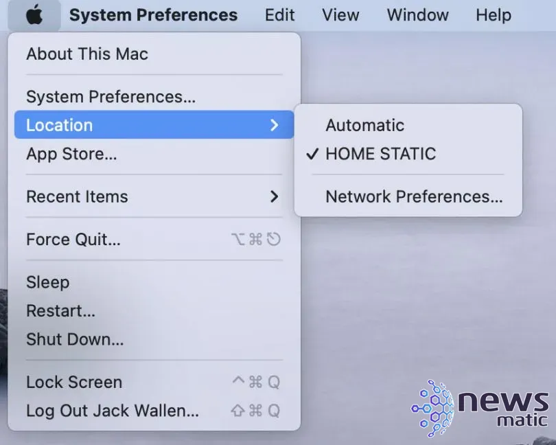 Cómo crear y configurar ubicaciones de red en macOS - Móvil | Imagen 6 Newsmatic
