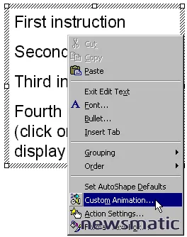 Cómo crear instrucciones activadas por clic en PowerPoint - Desarrollo | Imagen 2 Newsmatic