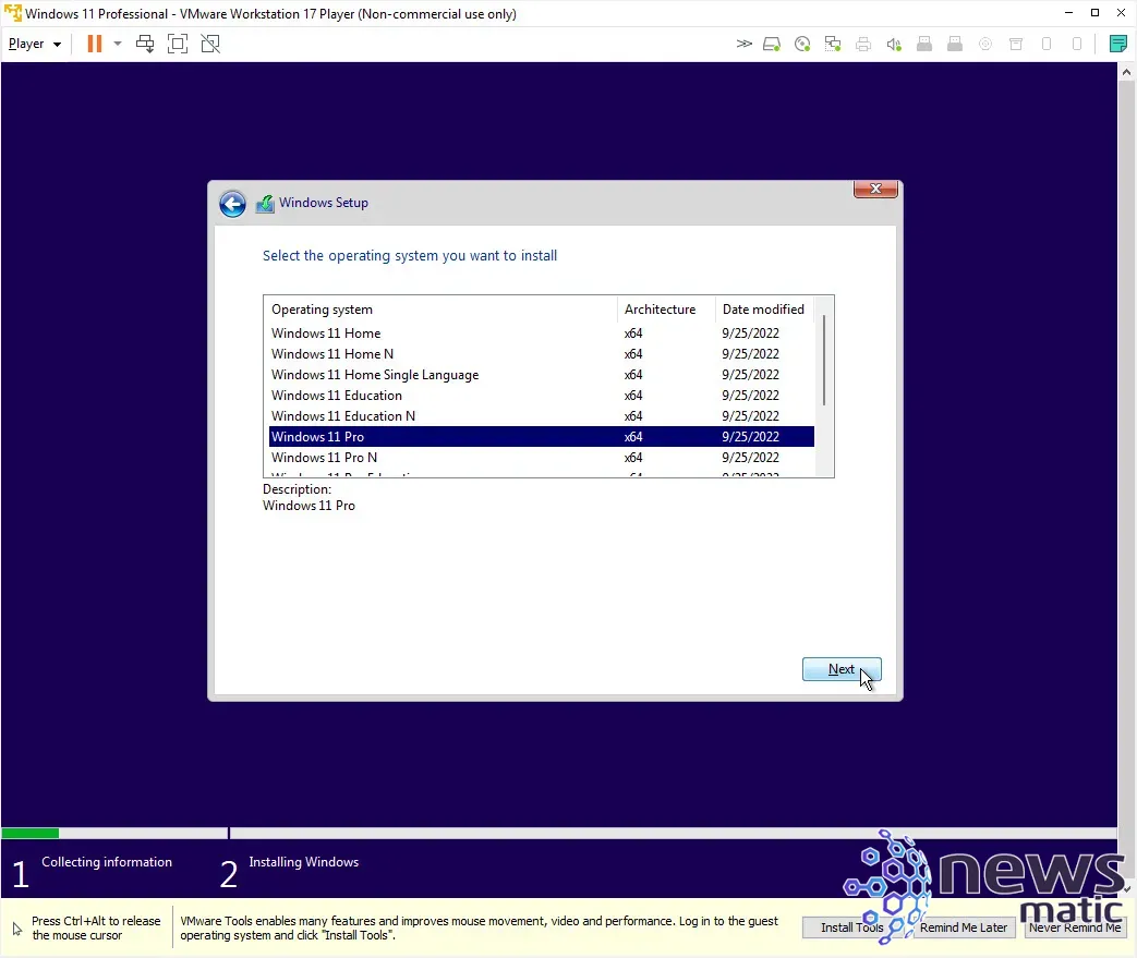Cómo crear una máquina virtual de Windows 11 usando VMware Workstation Player - General | Imagen 10 Newsmatic