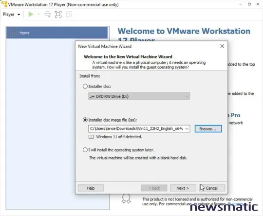 Cómo crear una máquina virtual de Windows 11 usando VMware Workstation Player - General | Imagen 4 Newsmatic